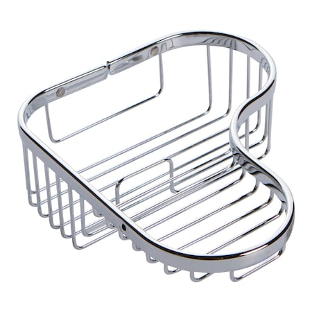Ginger Large Combination Corner Basket in Polished Chrome 504L/PC